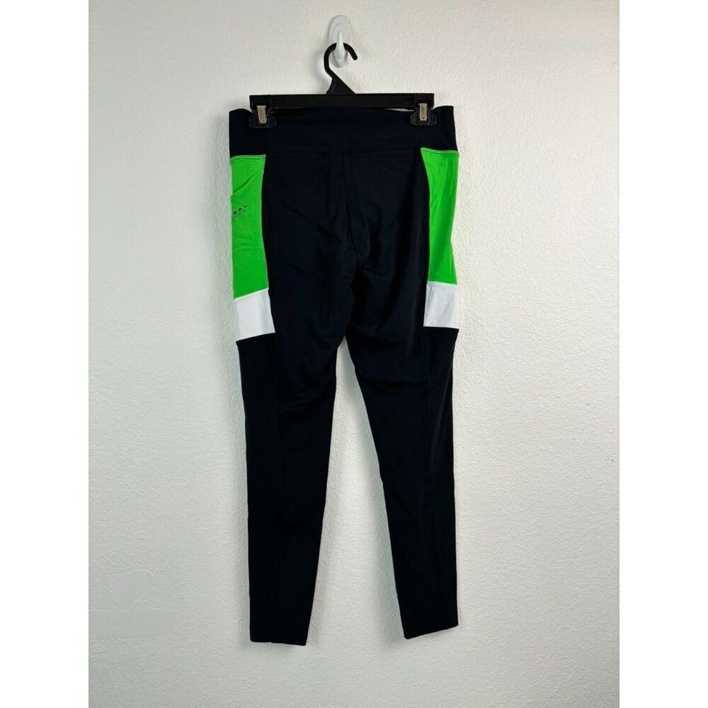 Koral womens XL black green full length Vera blackout high-rise athletic legging - Picture 3 of 4